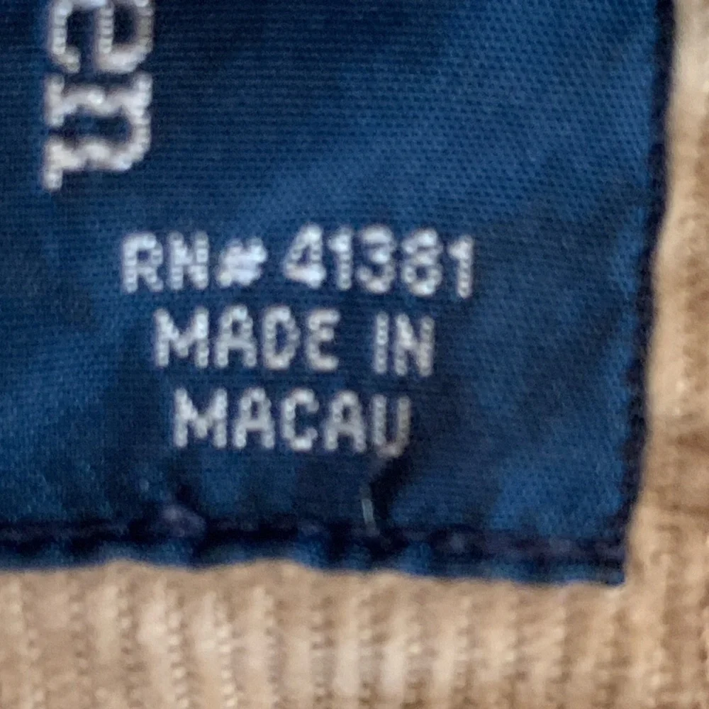 Polo By Ralph Lauren Men's Corduroy Tan Flat Front Pants Size 38x28  SEE Descrip